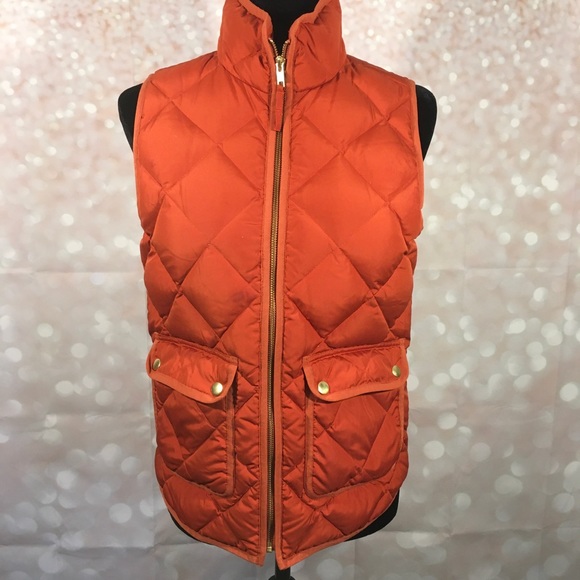 J. Crew Jackets & Blazers - J.Crew Rust Orange Puffer Vest